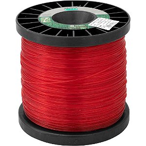Fio de nylon 1,6mm x 430m vermelho perfil redondo 7180 EKILON GRASS