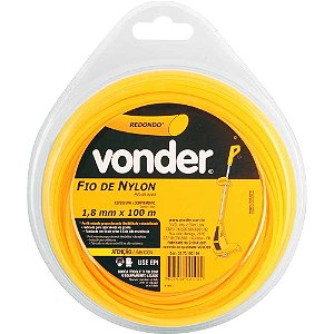 Fio de nylon 1,8mm x 100m redondo VONDER