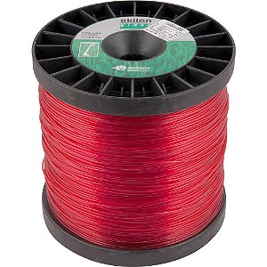Fio de nylon 2,0mm x 570m vermelho perfil redondo 7158 EKILON GRASS