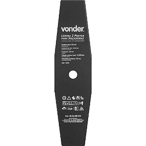 Lâmina de 2 pontas para roçadeiras 350mm x 20,0mm VONDER