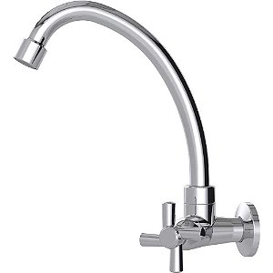 Torneira plástica de parede para cozinha bica alta acabamento C31 7872 DELTA