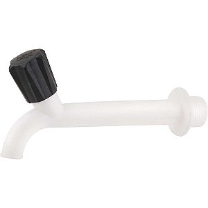 Torneira plástica para tanque 3/4" x 15cm 117 HERC - 12 unidades