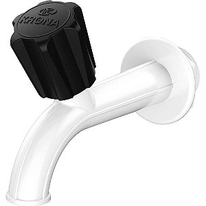 Torneira plástica slim para tanque branca 788 KRONA - 12 unidades