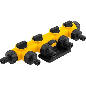 Adaptador múltiplo para mangueira com 4 saídas e regulador de fluxo individual AMV 041 VONDER