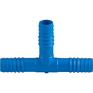 Emenda tipo T interna tripla para mangueira de irrigação 1" polipropileno azul T59ZN REBOUÇAS - 25 unidades