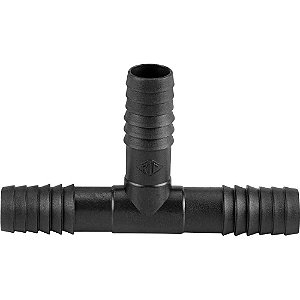 Emenda tipo T interna tripla para mangueira de irrigação 1" polipropileno preto TE59N REBOUÇAS - 25 unidades