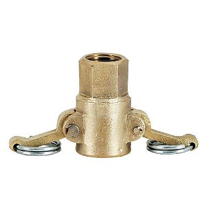 Engate rápido com dupla alavanca rosca fêmea 3/4" NPT em bronze CRI-020 NPT BZ FUNGUAP