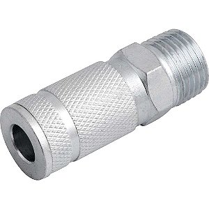 Engate rápido de 1/4" com rosca macho 1/2" NPT com esferas caixa com 20 unidades VONDER