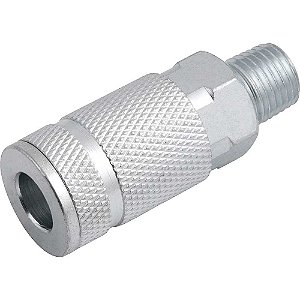 Engate rápido de 1/4" com rosca macho 1/4" NPT com esferas caixa com 20 unidades VONDER