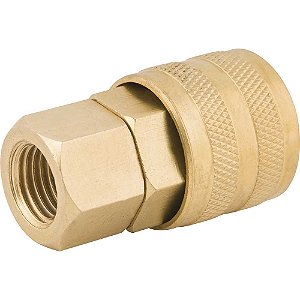 Engate rápido de 1/4" rosca fêmea 1/4" NPT com rolete caixa com 20 unidades VONDER