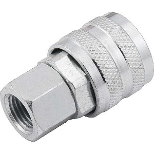 Engate rápido de 1/4" rosca fêmea 1/4" NPT com rolete caixa com 20 unidades VONDER
