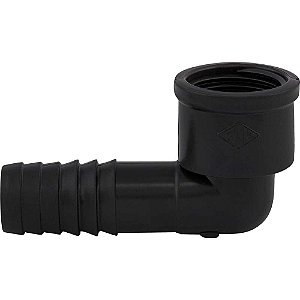 Joelho interno LR (liso / rosca) para mangueira 2" polipropileno preto JO56N REBOUÇAS - 5 unidades