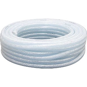 Mangueira PVC cristal trançada VPT 250 libras 1.1/4" rolo com 50 metros VONDER