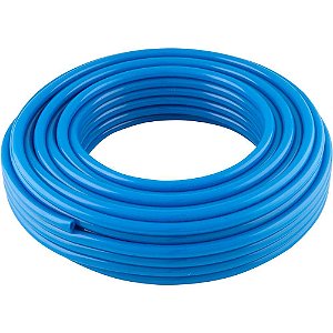Tubo de poliuretano azul de 10,0mm diâmetro externo x 1,75mm parede rolo com 25 metros VONDER