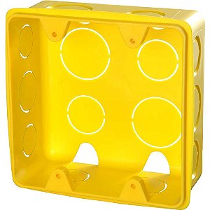 Caixa de luz quadrada para eletroduto corrugado flexível 4 x 4 1266 KRONA - 20 unidades