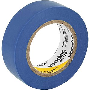 Fita isolante 19mm x 10m azul VONDER PLUS - 10 unidades
