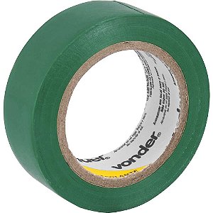Fita isolante 19mm x 10m verde VONDER - 10 unidades