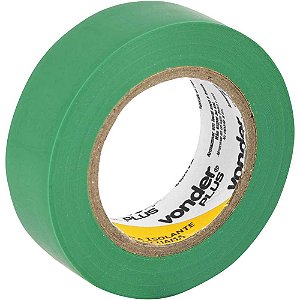 Fita isolante 19mm x 10m verde VONDER PLUS - 10 unidades
