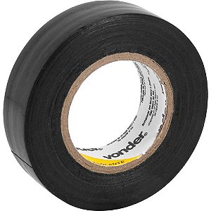 Fita isolante 19mm x 20m preta VONDER - 10 unidades