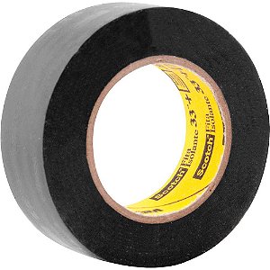 Fita isolante 19,0mm x 10m preta Scotch 33 + HB004162143 3M