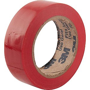 Fita isolante vermelha 18mm x 10m Imperial Cores HB004298095 3M - 10 unidades