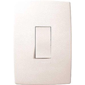 Interruptor de embutir linha Pial Plus 1 tecla simples vertical 611100 PIAL