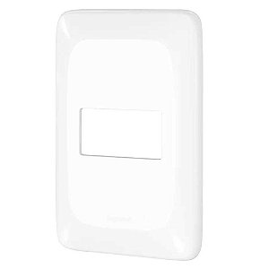 Placa de acabamento com suporte 1 posto 4x2 LGP21 PIAL