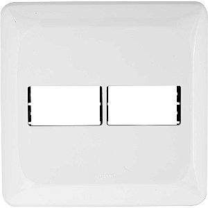 Placa de acabamento com suporte 2 postos 4x4 LGP42 PIAL