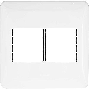 Placa de acabamento com suporte 4 postos 4x4 LGP44 PIAL