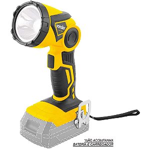 Lanterna de LED bateria intercambiável de 18V sem bateria e sem carregador ILV 1809 VONDER
