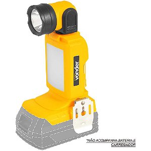 Lanterna de LED bateria intercambiável de 18V sem bateria e sem carregador ILV 1810 VONDER