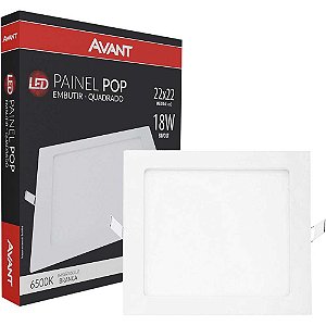 Luminária LED de embutir 18W bivolt 858101378 AVANT