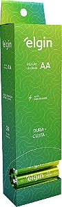 Pilha alcalina pequena (AA) 1,5V 24 peças ELE000000082347 ELGIN