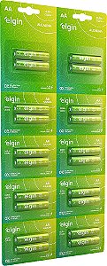 Pilha alcalina pequena (AA) 1,5V 20 peças ELE000000082345 ELGIN