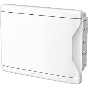 Quadro de distribuição de embutir sem barramento N/T 8D/6N 1271 KRONA
