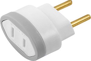 Pino adaptador 2P redondo para 2P chato cores sortidas 1556 DANEVA - 24 unidades