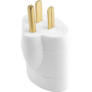 Pino adaptador reverso 2P+T para 3P redondo cores sortidas 1633 DANEVA - 12 unidades