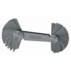 Calibrador de raio com 34 lâminas 178MA STARRETT
