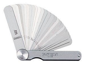 Cálibre de folga 0,03mm a 0,5mm com 13 lâminas 152mm 173 MCT STARRETT