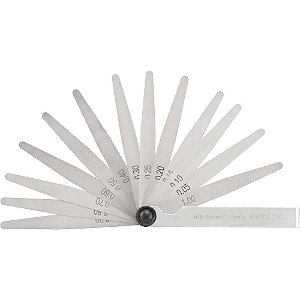 Cálibre de folga 0,05mm a 1,00mm com 13 lâminas VONDER