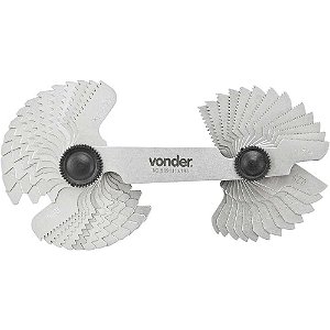Calibre/pente de rosca com 52 lâminas 0,25mm - 6mm CR 052 VONDER