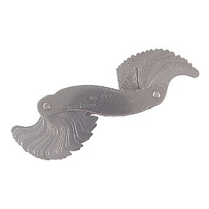 Calibre/pente de rosca com 54 lâminas 3.1/2" - 60 fios por polegada 0,25mm - 6,0mm 477 61922 STARRETT