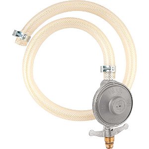 Regulador de gás blindado com mangueira de 80cm sem manômetro 0727/02 tampa em ABS IMAR