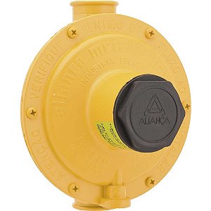 Regulador de gás industrial amarelo sem manômetro 76511 ALIANÇA