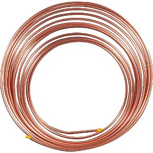 Tubo de cobre flexível 5/16" - 7,94mm rolo COBRESUL