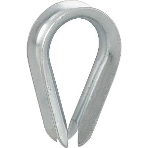 Anilha/sapatilho para cabo de aço 9,53mm - 3/8" NOVE54