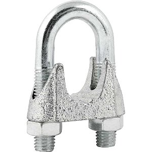 Clips para cabo de aço 1" - 25,40mm pacote com 1 peça VONDER
