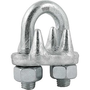 Clips para cabo de aço 1" - 25,40mm pesado encartelado VONDER PLUS