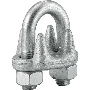 Clips para cabo de aço 1" - 25,40mm pesado VONDER PLUS