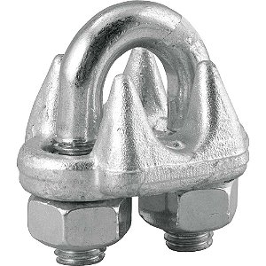 Clips para cabo de aço 1/2" - 12,70mm pesado VONDER PLUS